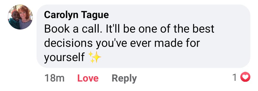Book a call testimonial